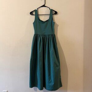 nwt uniqlo emerald green dress